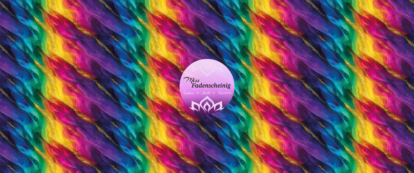MARBLE RAINBOW Bio-Jersey MissFadenscheinig