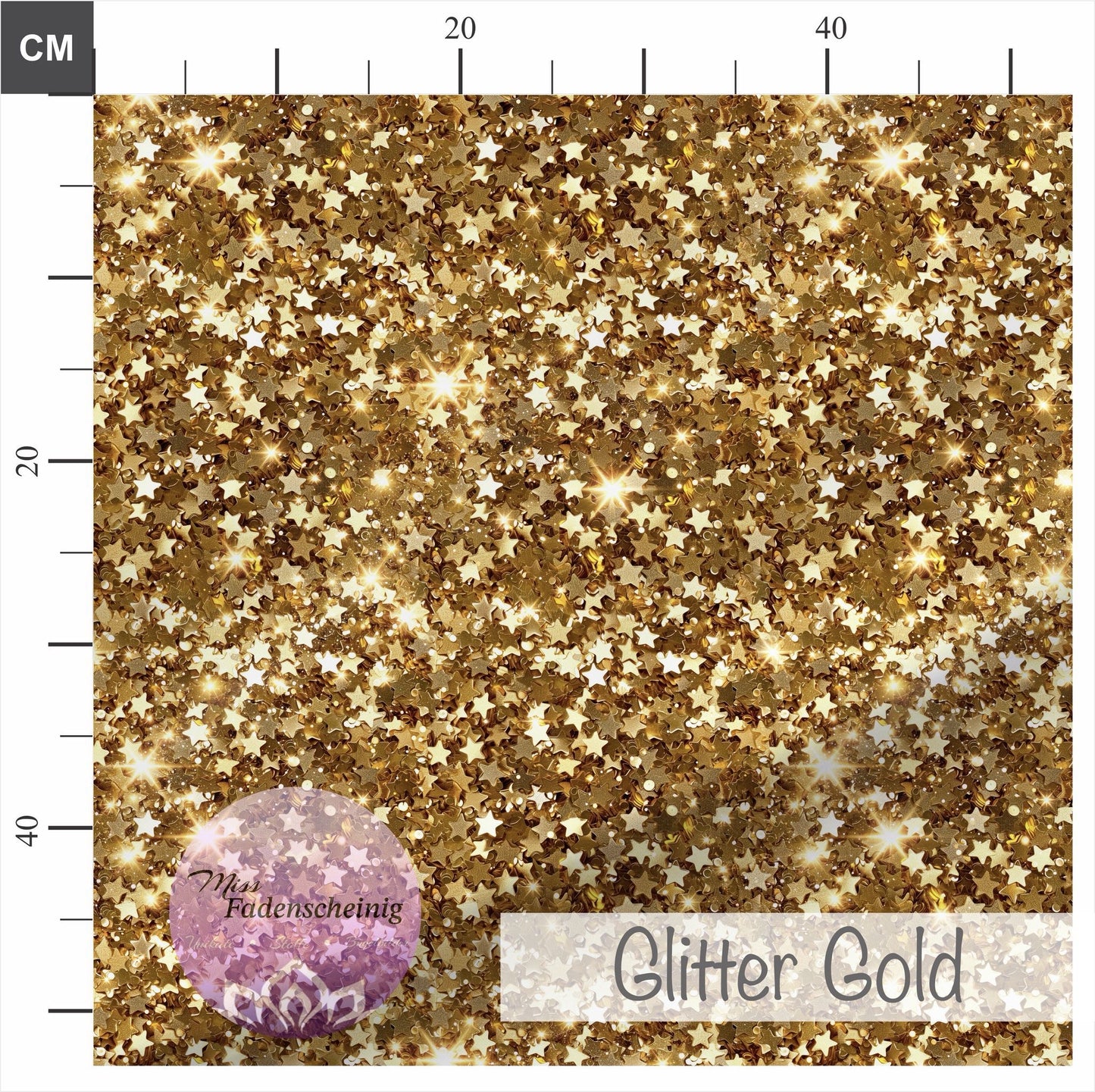GLITTERGOLD Bio-Jersey MissFadenscheinig