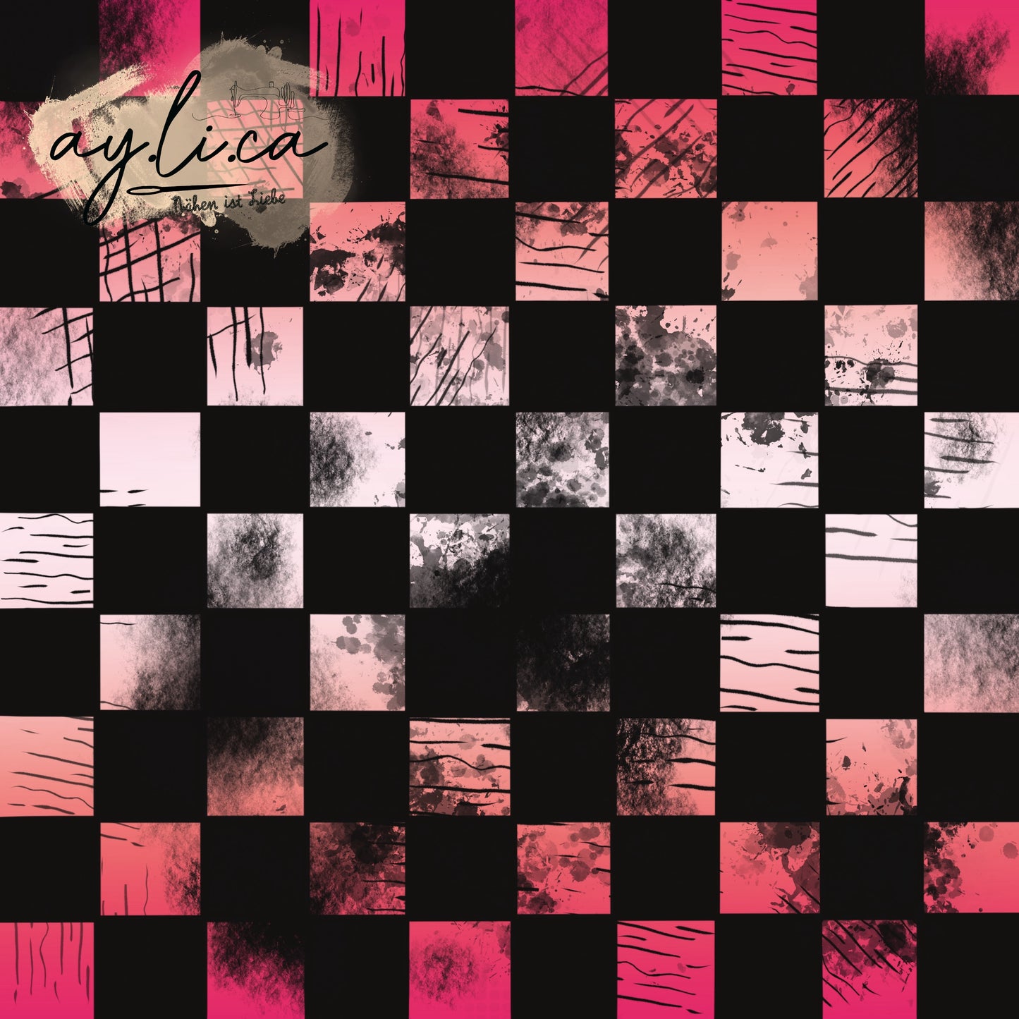 CHECKER KAROS pink Version in 8 Farben exklusiv