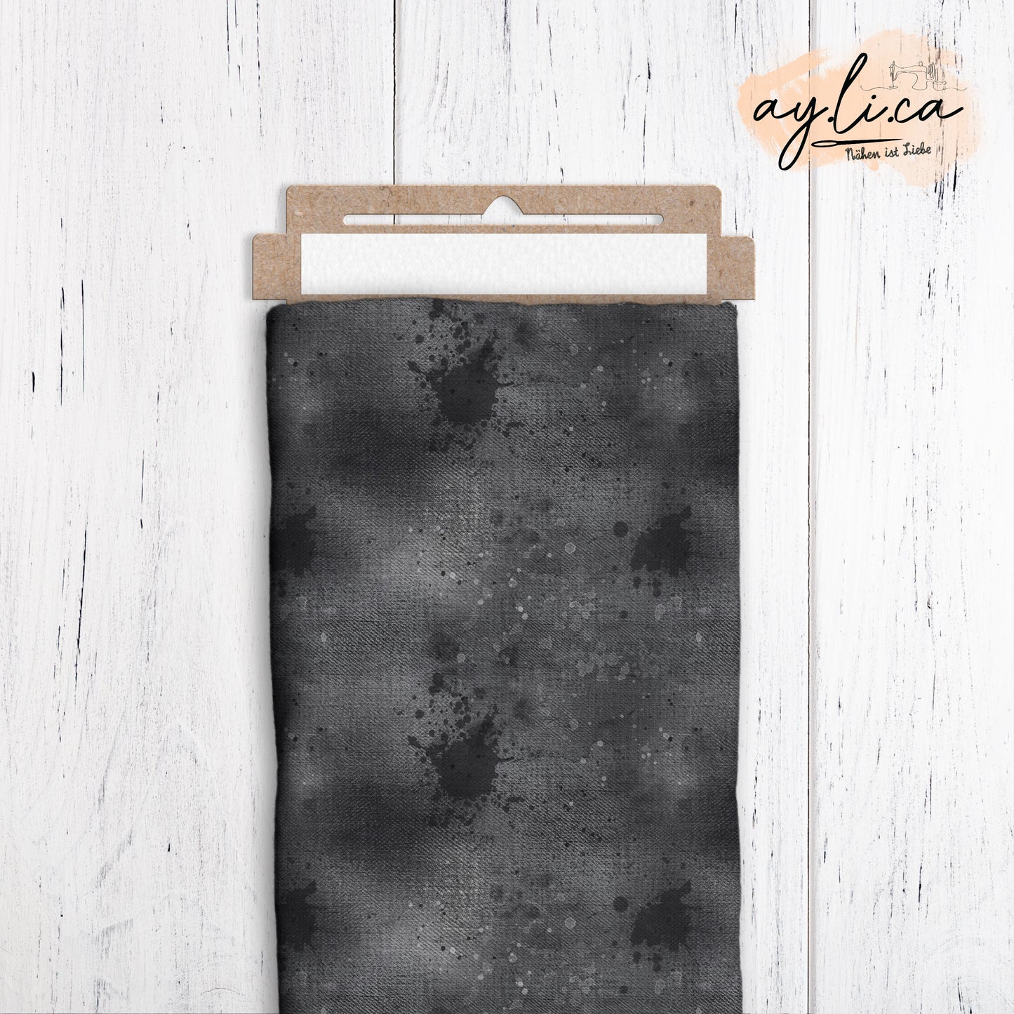 DAMAGED DENIM BLACK