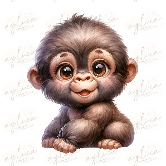 BÜGELBILD BABYAFFE