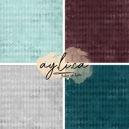 DISTRESSED HARLEQUIN in 4 Farben