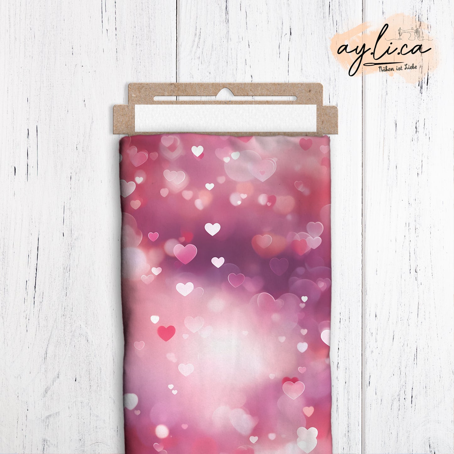 HEARTS BOKEH ROSA