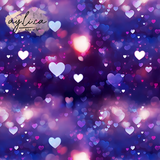 HEARTS BOKEH LILA