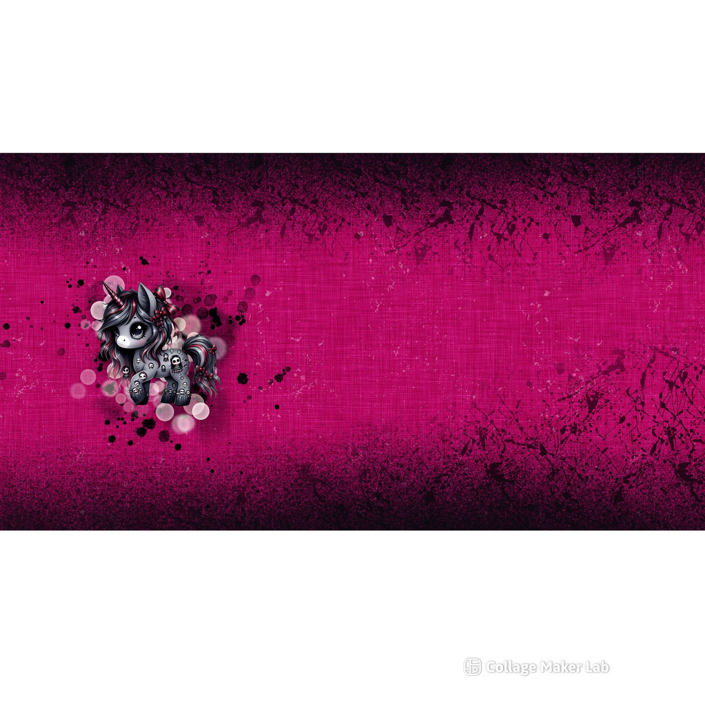 PANEL DARK UNICORNS ca.75x170cm in 2 exklusiven Varianten