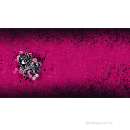 PANEL DARK UNICORNS ca.75x170cm in 2 exklusiven Varianten