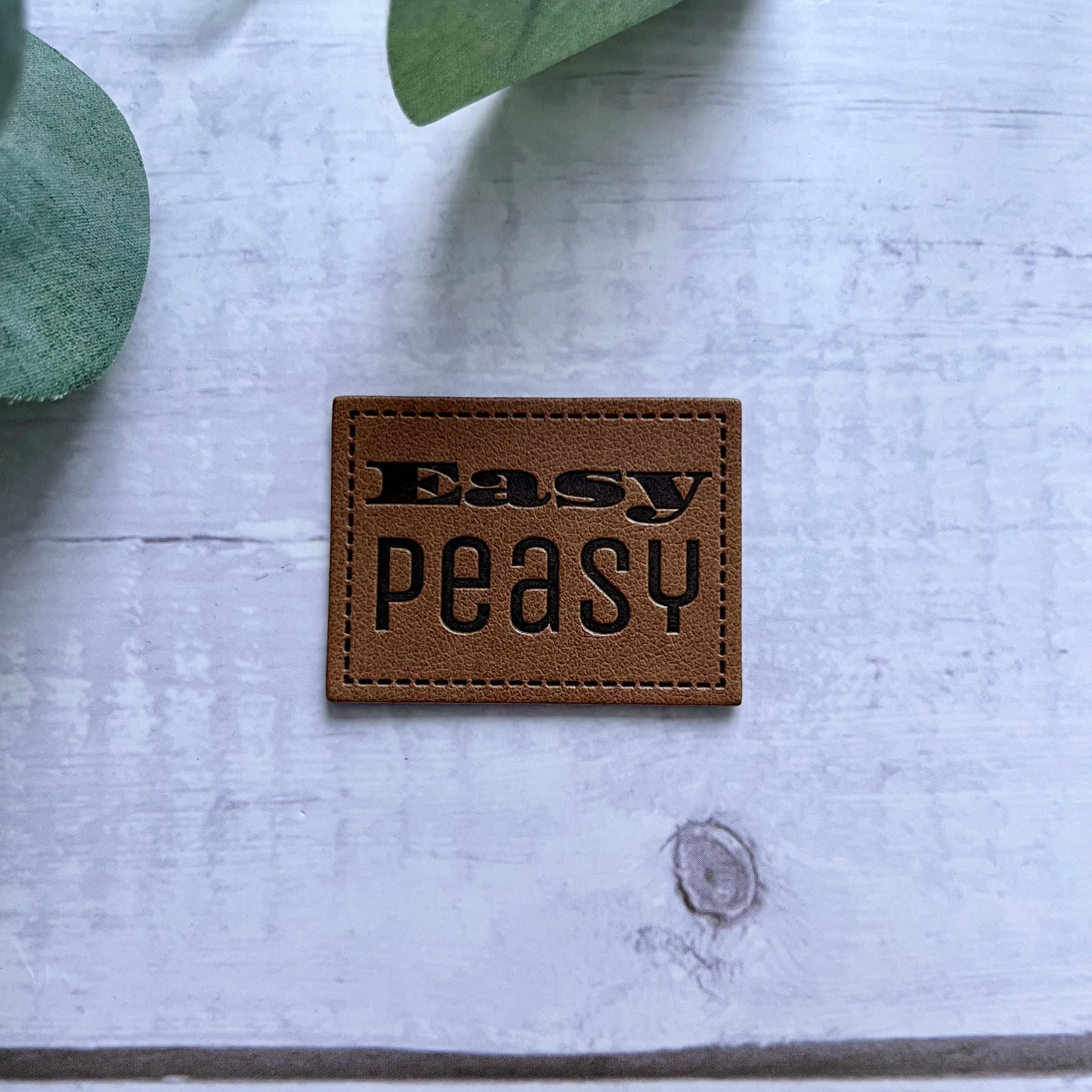 Kunstlederlabel EASY PEASY