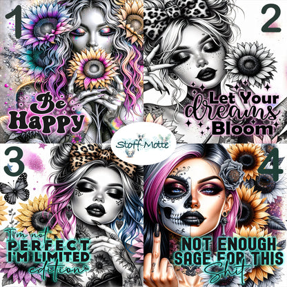 WOMANS in 4 Varianten