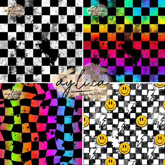CHECKERKAROS GRUNGE KL in 3 Varianten