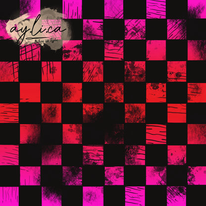CHECKER KAROS pink Version in 8 Farben exklusiv