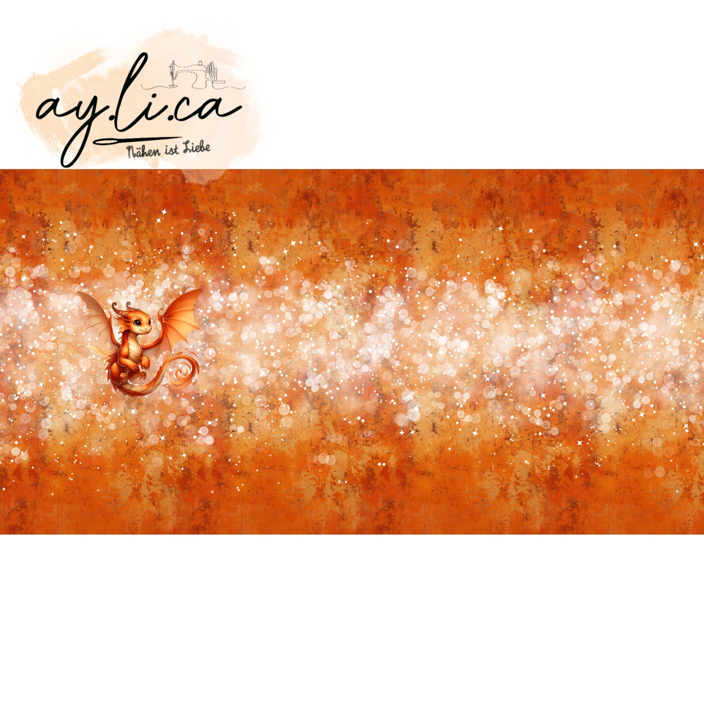 PANEL ELEMENTAL DRAGON ORANGE 75x170cm EXKLUSIV