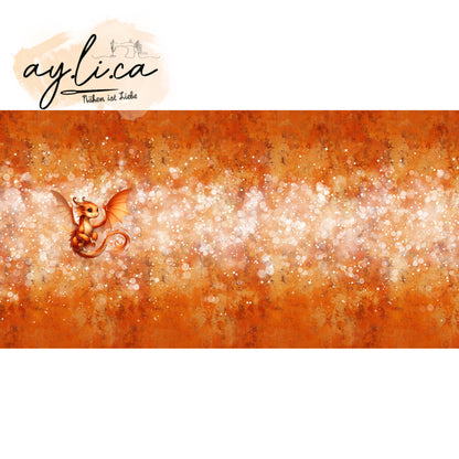 PANEL ELEMENTAL DRAGON ORANGE 75x170cm EXKLUSIV