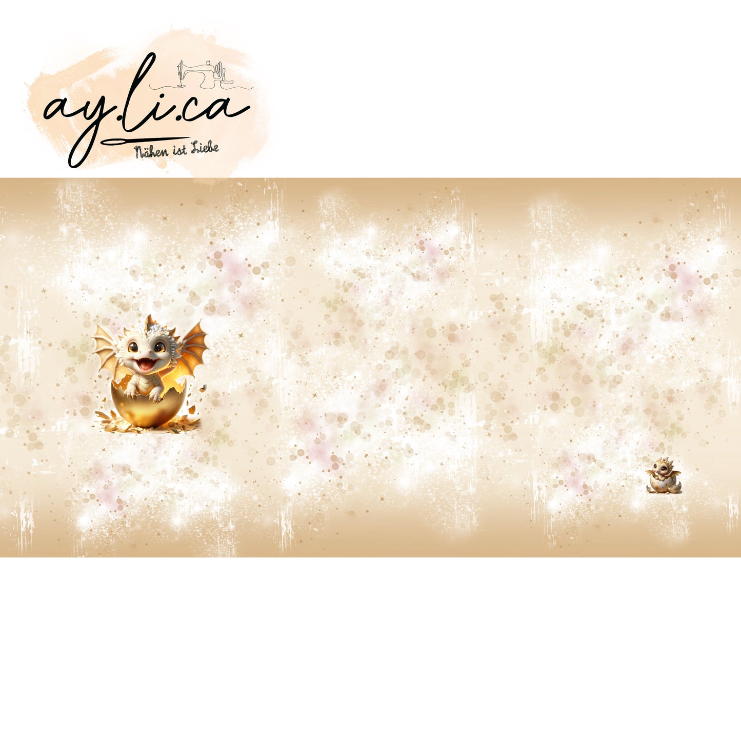 PANEL GOLDEN DRAGONS ca.75x170cm EXKLUSIV
