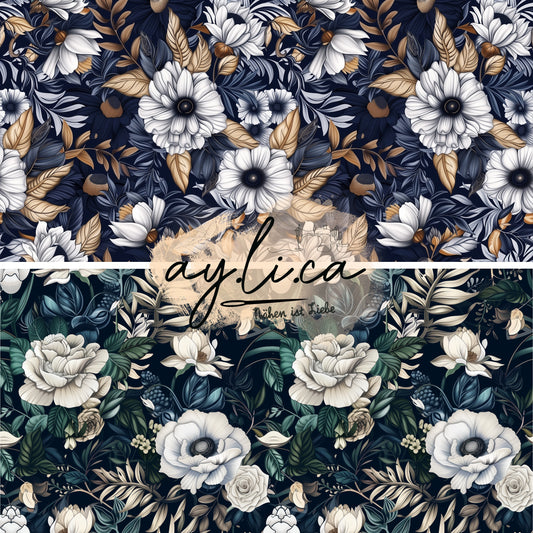 BLUE FLOWERS in 2 Varianten