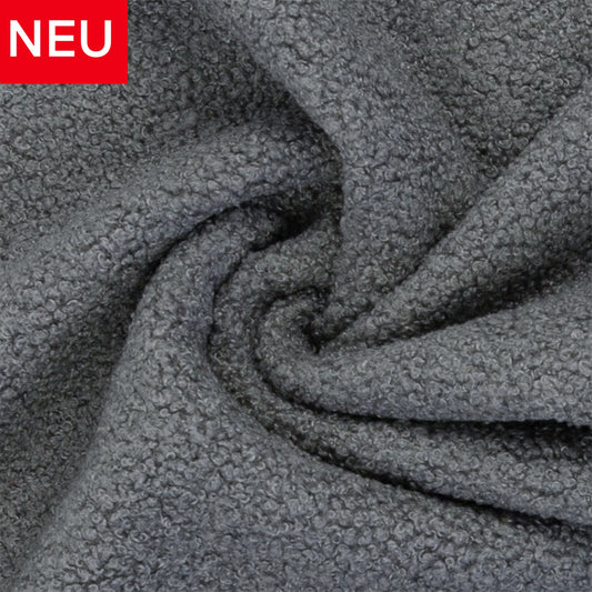 BOUCLE TEDDYSTOFF - KODIAK VON SWAFING grau