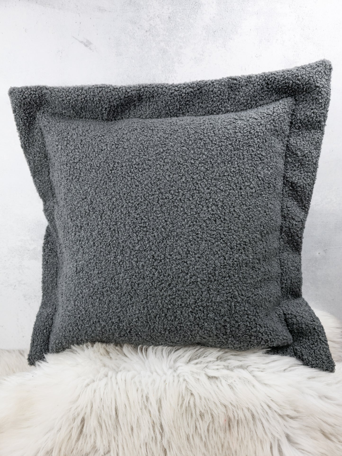 BOUCLE TEDDYSTOFF - KODIAK VON SWAFING grau